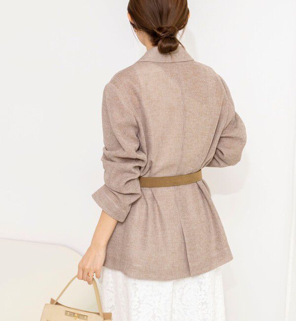 NOLLEY'S「ウォッシャブルカラミオーバージャケット」|テーラードジャケット|