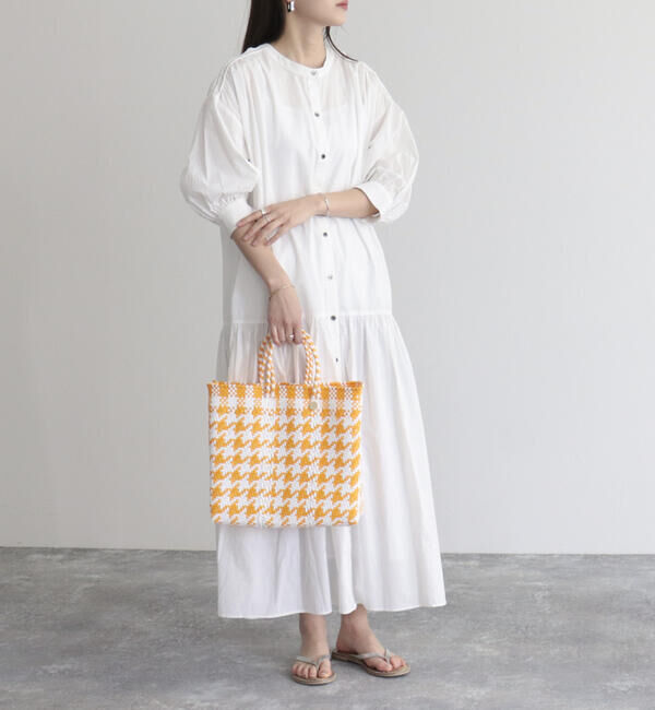 fredy emue「【fredyemueフレディエミュ】コードボリュームシャツワンピース」|ワンピース|オフホワイト