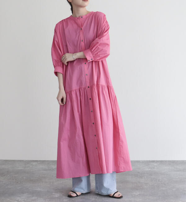 fredy emue「【fredyemueフレディエミュ】コードボリュームシャツワンピース」|ワンピース|