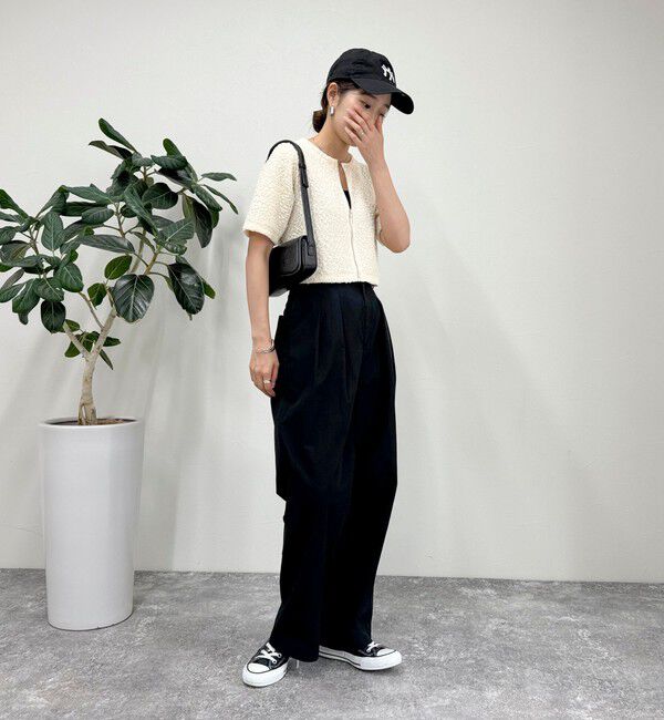 fredy emue「ポコポコZIP半袖カーディガン」|カーディガン|