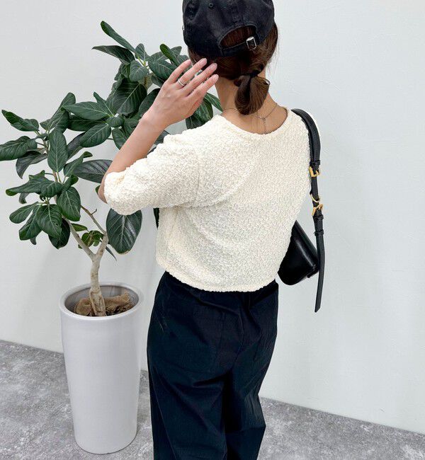 fredy emue「ポコポコZIP半袖カーディガン」|カーディガン|