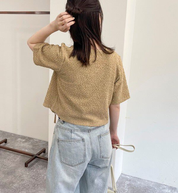 fredy emue「ポコポコZIP半袖カーディガン」|カーディガン|