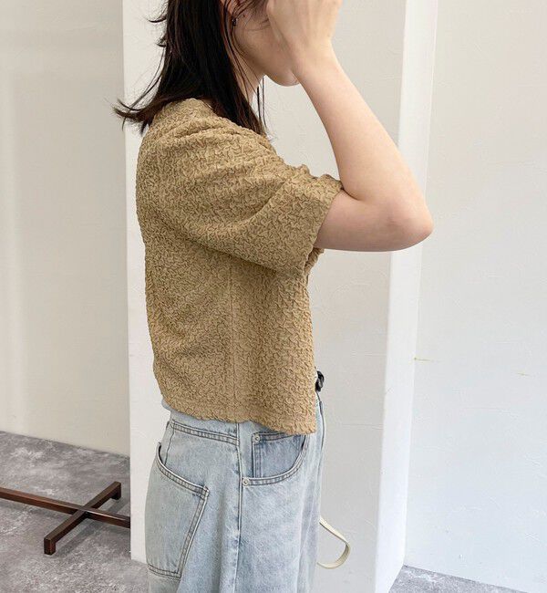 fredy emue「ポコポコZIP半袖カーディガン」|カーディガン|