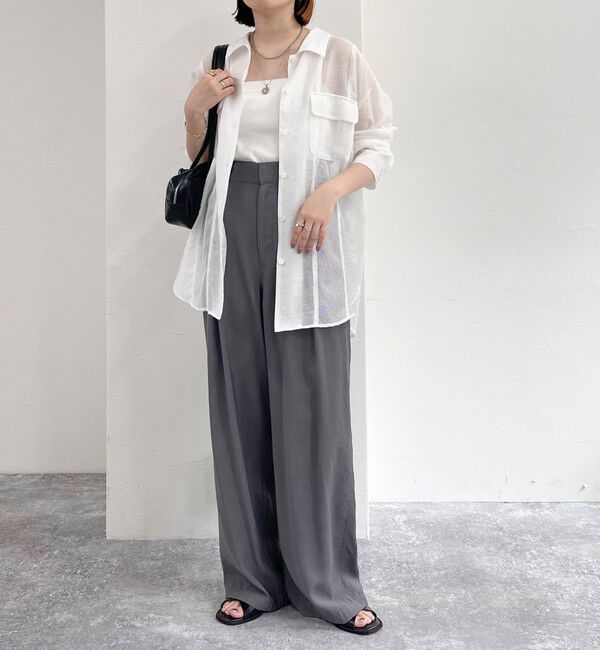 fredy emue「メッシュ切替シャツ」|シャツ・ブラウス|