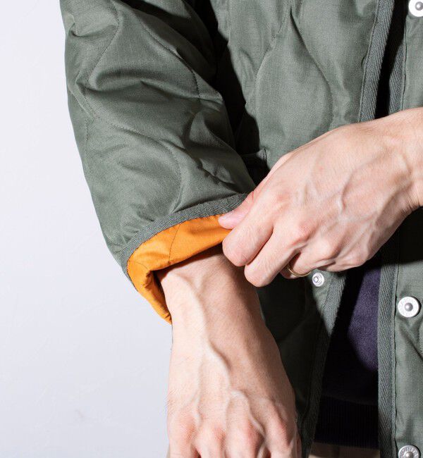 GLOSTER「【TAION/タイオン】GLOSTER別注 ミリタリーライナージャケット ノーカラーMA-1 M65」|ダウン|