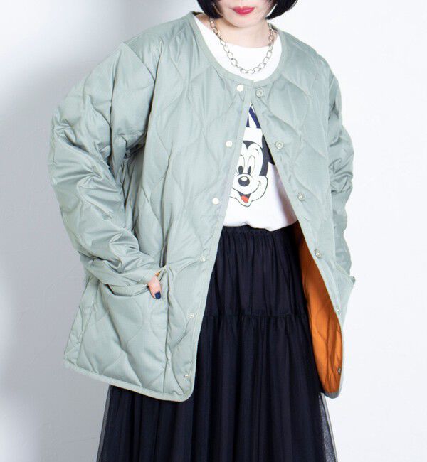 GLOSTER「【TAION/タイオン】GLOSTER別注 ミリタリーライナージャケット ノーカラーMA-1 M65」|ダウン|