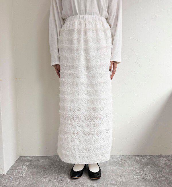 fredy emue「起毛レースタイトスカート」|スカート|