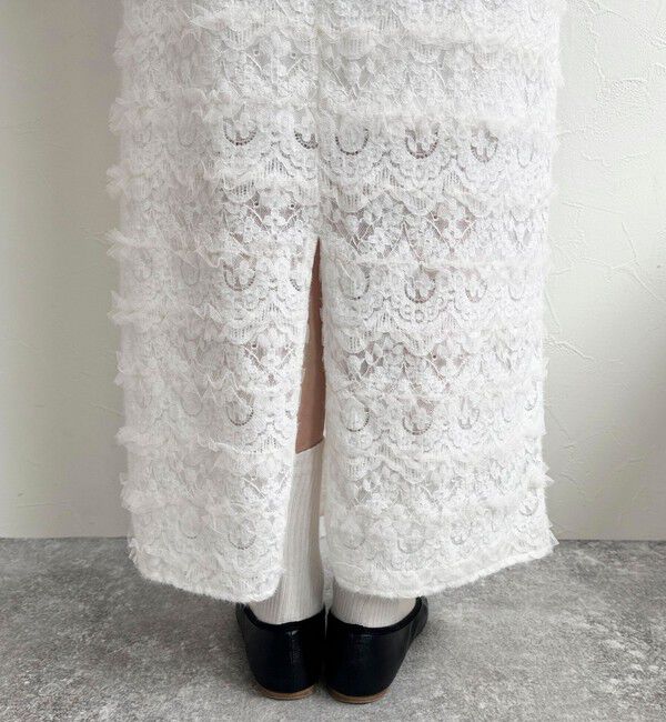 fredy emue「起毛レースタイトスカート」|スカート|