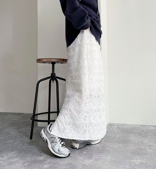 fredy emue「起毛レースタイトスカート」|スカート|