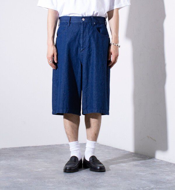 GLOSTER「【GLOSTER/グロスター】8オンスデニム ワイドショートパンツ ハーフパンツ」|その他|
