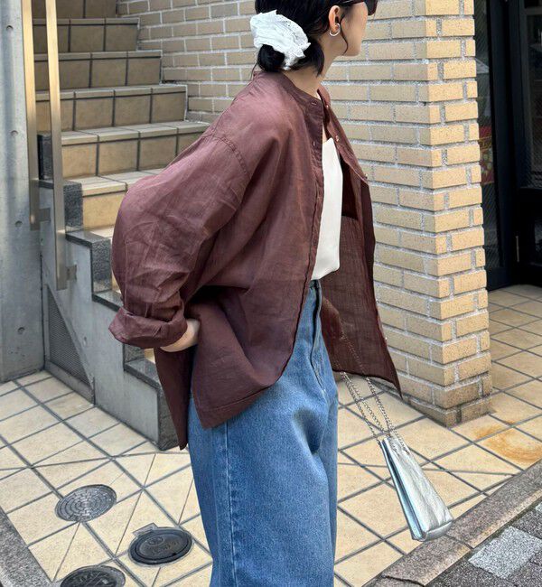 fredy emue「ラミーバンドカラーシャツ」|シャツ・ブラウス|