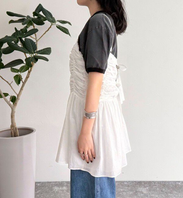 fredy emue「ギャザーキャミソールビスチェ」|キャミソール|