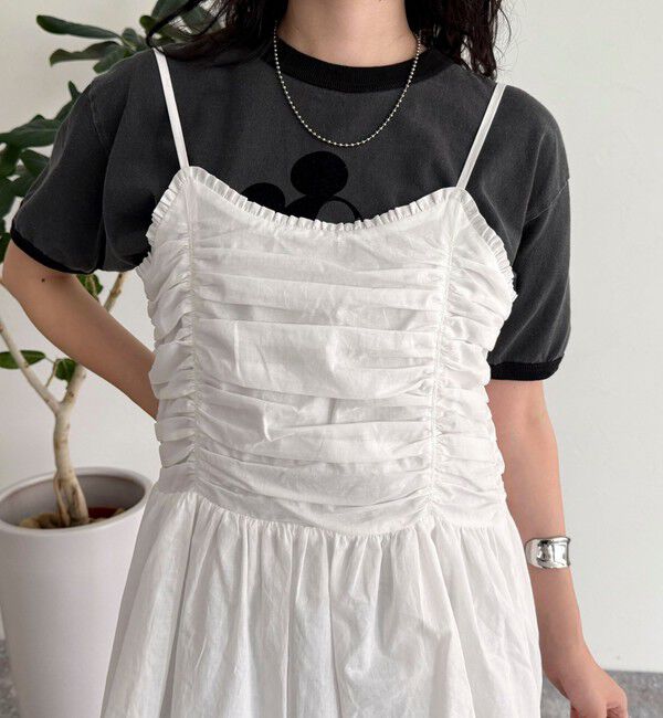 fredy emue「ギャザーキャミソールビスチェ」|キャミソール|