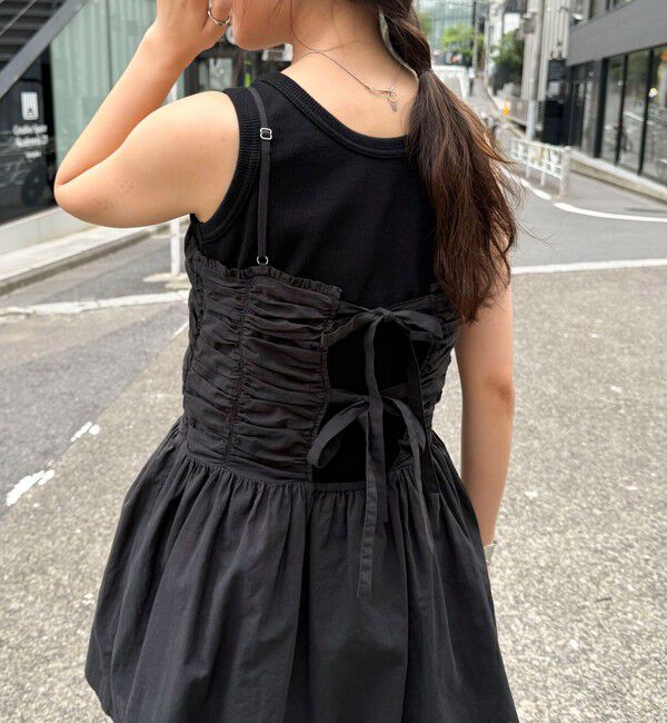 fredy emue「ギャザーキャミソールビスチェ」|キャミソール|