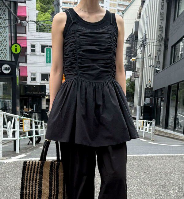 fredy emue「ギャザーキャミソールビスチェ」|キャミソール|