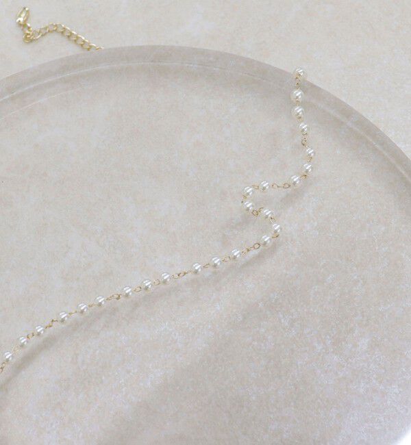 fredy emue「パールチェーンネックレス」|ネックレス|ゴールド