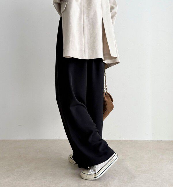 fredy emue「【ラクなのにきちんと見え】シャラリツイル イージーパンツ」|チノ|