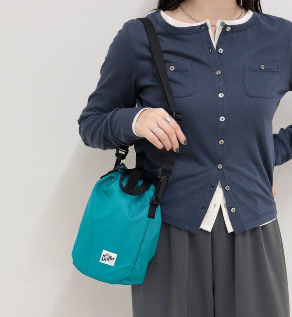 fredy emue「【Drifter/ドリフター】DRAWSTRING POUCH」|ショルダー・メッセンジャー|エメラルドブルー