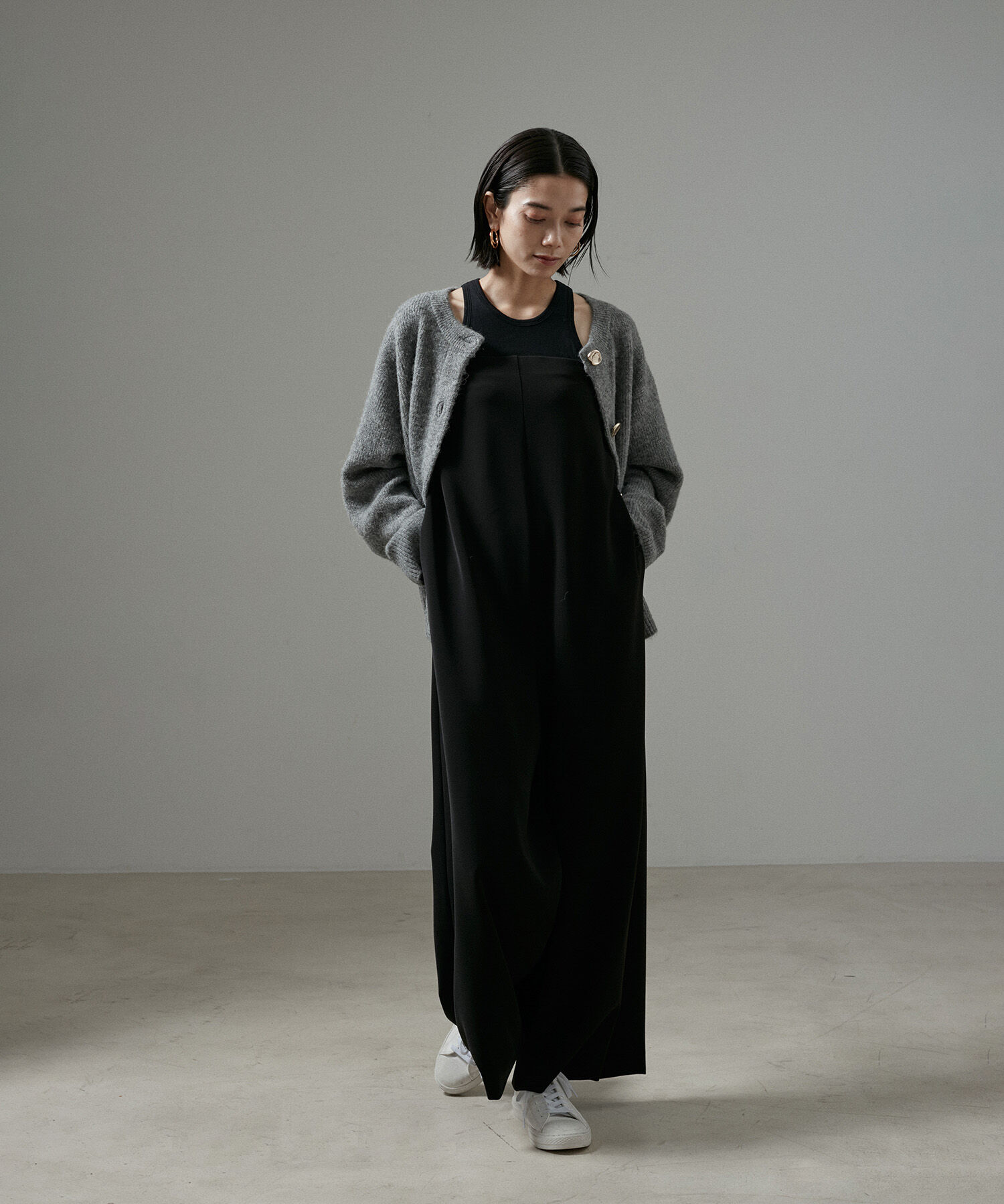 SALON adam et rope'「【Smile Cotton】カップ付きアメリカンスリーブタンクトップ」|タンクトップ|