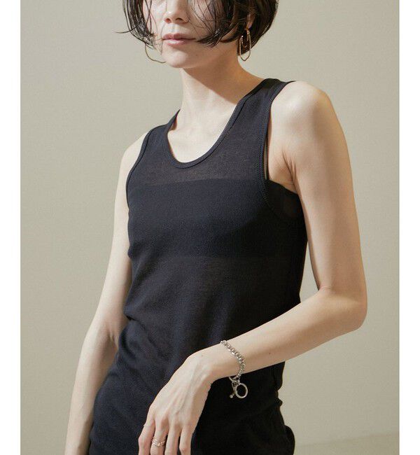 SALON adam et rope'「nu=layerスクープネックタンクトップ」|タンクトップ|