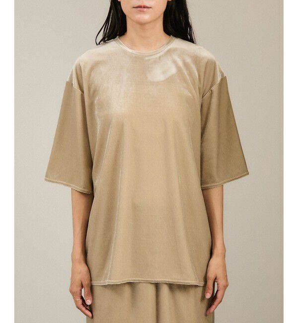 SALON adam et rope'「トリアセベロアボックスTシャツ［セットアップ対応］」|Tシャツ・カットソー|
