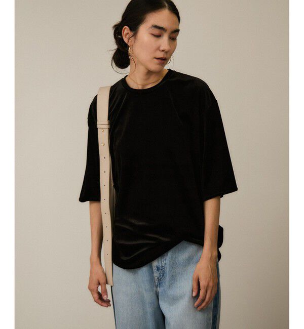 SALON adam et rope'「トリアセベロアボックスTシャツ［セットアップ対応］」|Tシャツ・カットソー|