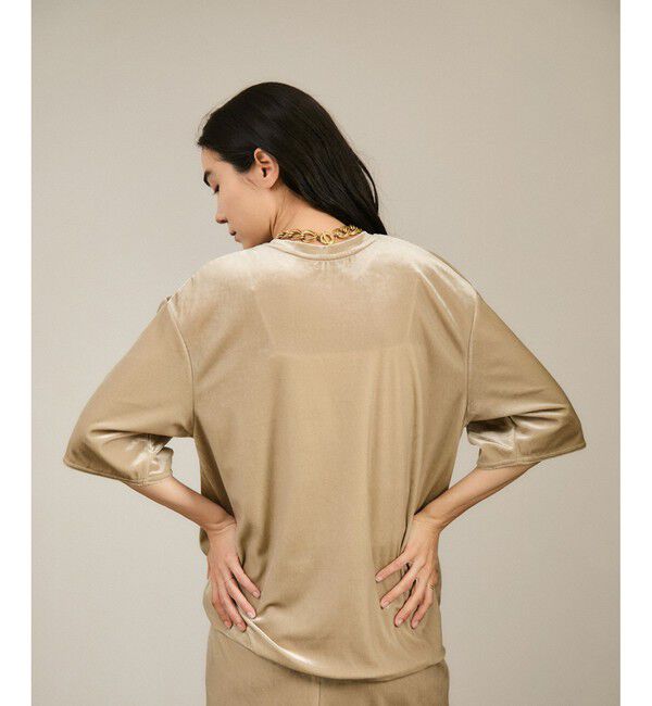 SALON adam et rope'「トリアセベロアボックスTシャツ［セットアップ対応］」|Tシャツ・カットソー|