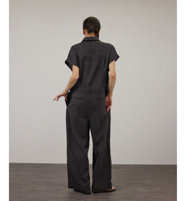 SALON adam et rope'「【WEB限定】ヨーロピアンリネンテーラードオールインワン」|オールインワン|