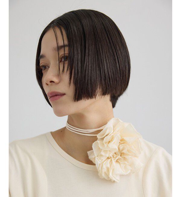 SALON adam et rope'「【AAYUSHI（アユーシ） for SALON】別注ペプラムラッフルTシャツ」|Tシャツ・カットソー|