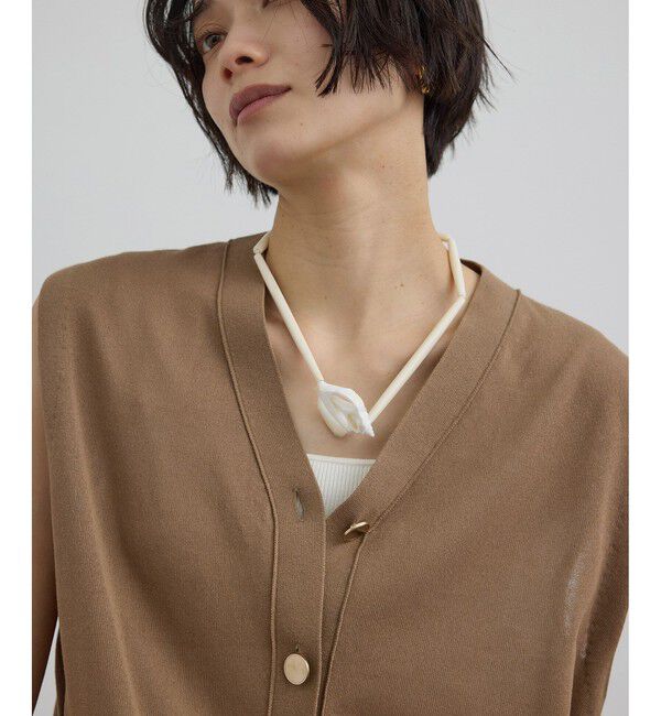 SALON adam et rope'「【WEB限定】ドライタッチメタルボタンニットジレ / ベスト［洗える］」|ベスト・ジレ|