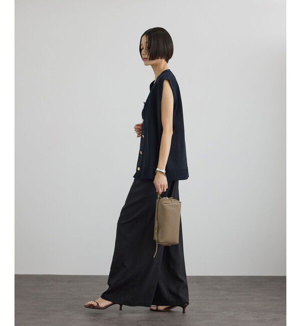 SALON adam et rope'「【WEB限定】ドライタッチメタルボタンニットジレ / ベスト［洗える］」|ベスト・ジレ|