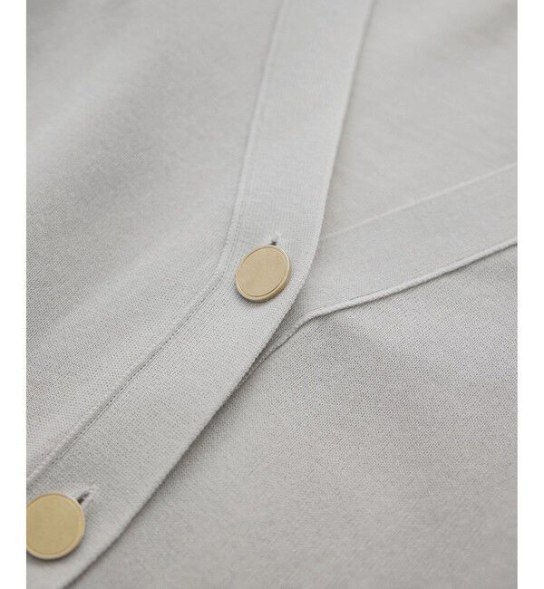 SALON adam et rope'「【WEB限定】ドライタッチメタルボタンニットジレ / ベスト［洗える］」|ベスト・ジレ|