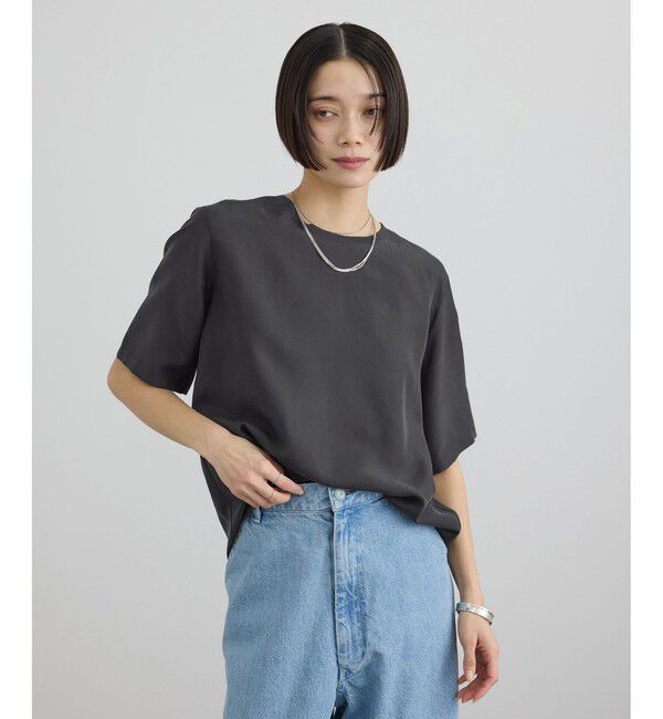 SALON adam et rope'「[26SS]GENTLE SILK ハーフスリーブプルオーバー」|Tシャツ・カットソー|