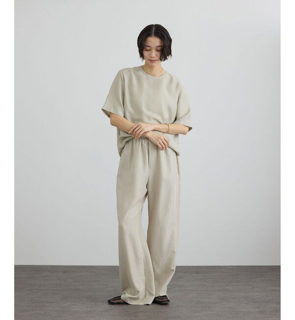 SALON adam et rope'「[26SS]GENTLE SILK ハーフスリーブプルオーバー」|Tシャツ・カットソー|