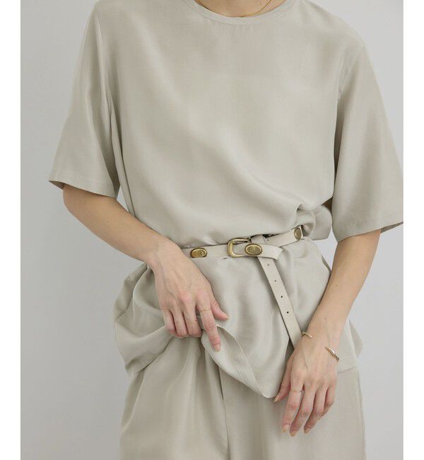 SALON adam et rope'「[26SS]GENTLE SILK ハーフスリーブプルオーバー」|Tシャツ・カットソー|