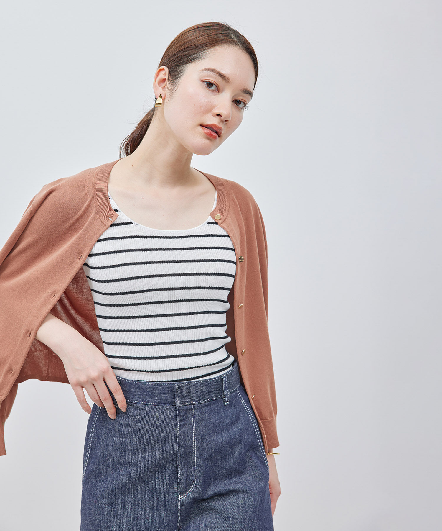 ROPE「【洗える】シルクプロテインニットタンクトップ【メディア掲載】」|タンクトップ|