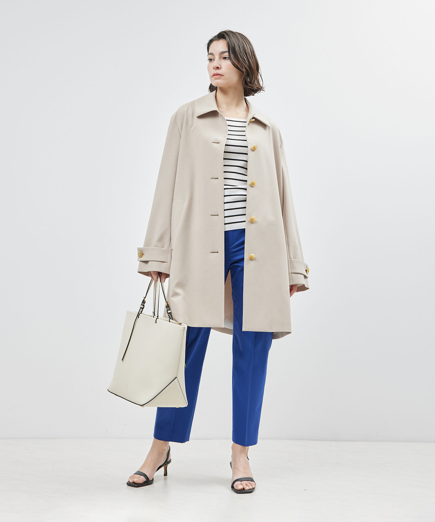 ROPE「【洗える】シルクプロテイン5分袖ニット【メディア掲載】」|Tシャツ・カットソー|