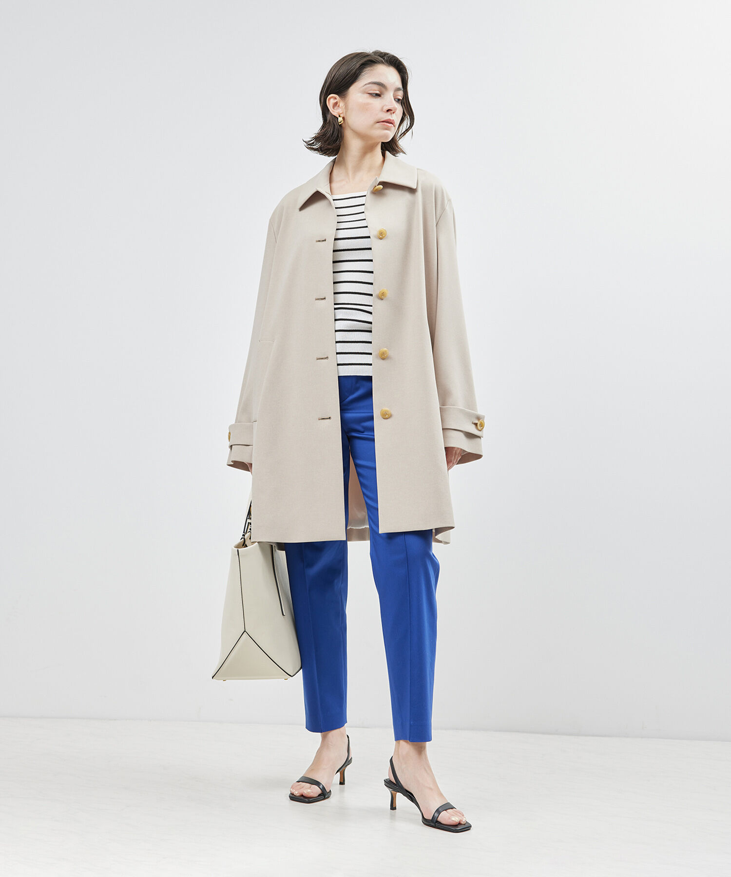 ROPE「【洗える】シルクプロテイン5分袖ニット【メディア掲載】」|Tシャツ・カットソー|