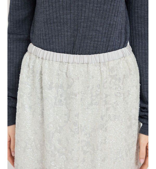 ROPE「スパンコールIラインスカート」|スカート|