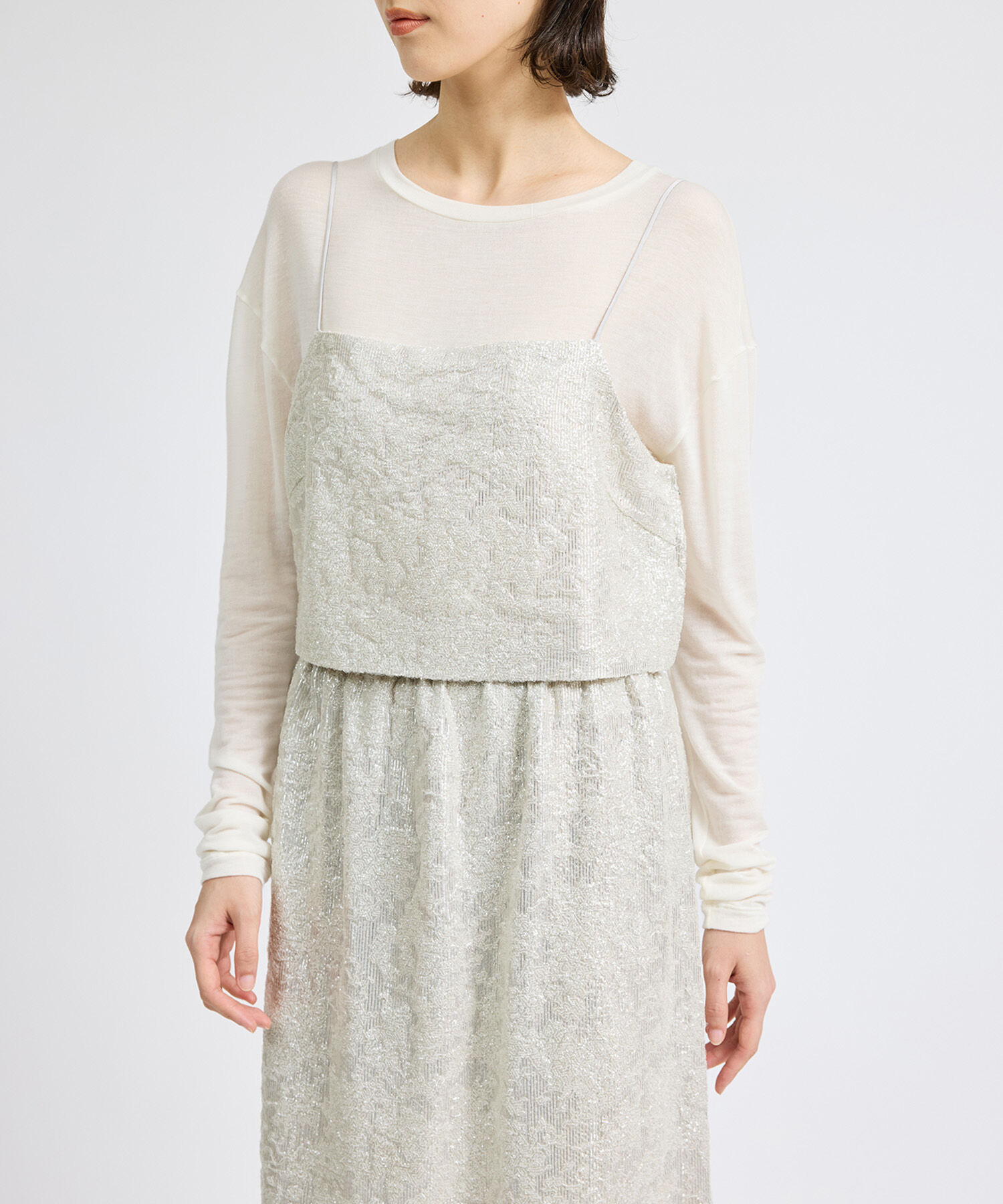 ROP&Eacute;「スパンコールキャミソール」|キャミソール|ホワイト系(11)