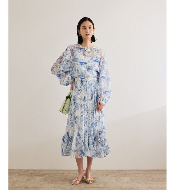 ROPE「【洗える】トワルドジュイタックプリーツスカート」|スカート|