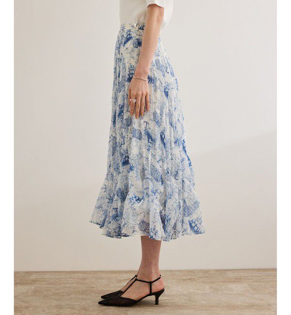 ROPE「【洗える】トワルドジュイタックプリーツスカート」|スカート|