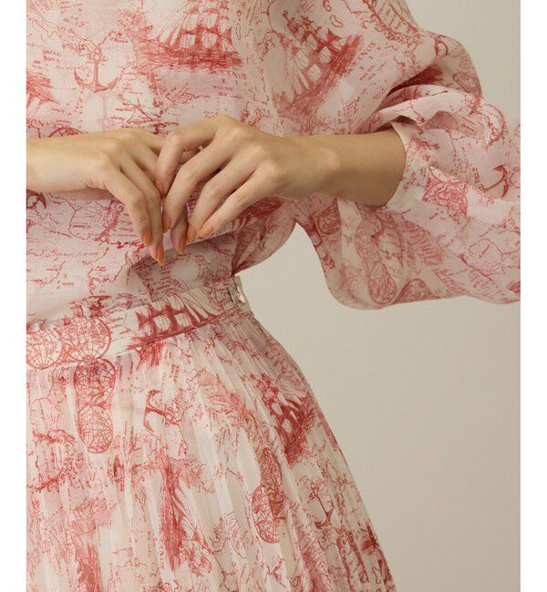 ROPE「【洗える】トワルドジュイタックプリーツスカート」|スカート|