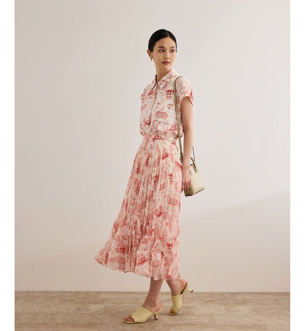 ROPE「【洗える】トワルドジュイタックプリーツスカート」|スカート|