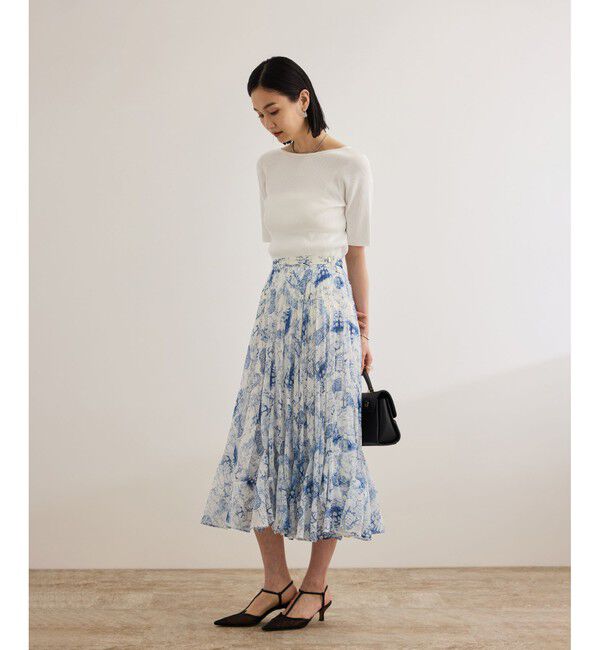 ROPE「【洗える】トワルドジュイタックプリーツスカート」|スカート|