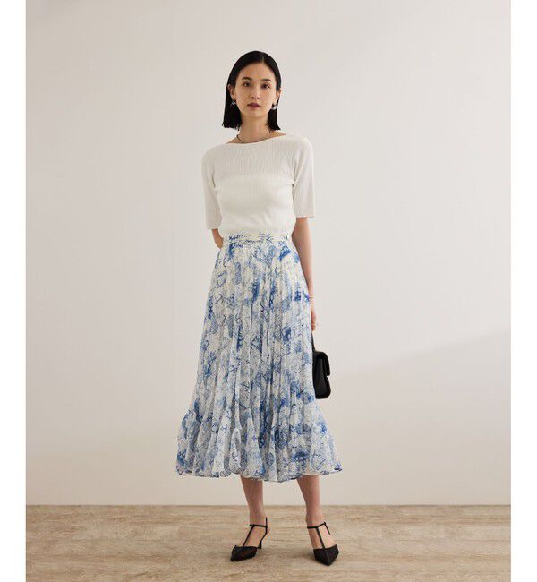 ROPE「【洗える】トワルドジュイタックプリーツスカート」|スカート|