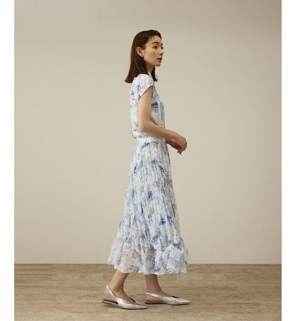 ROPE「【洗える】トワルドジュイタックプリーツスカート」|スカート|