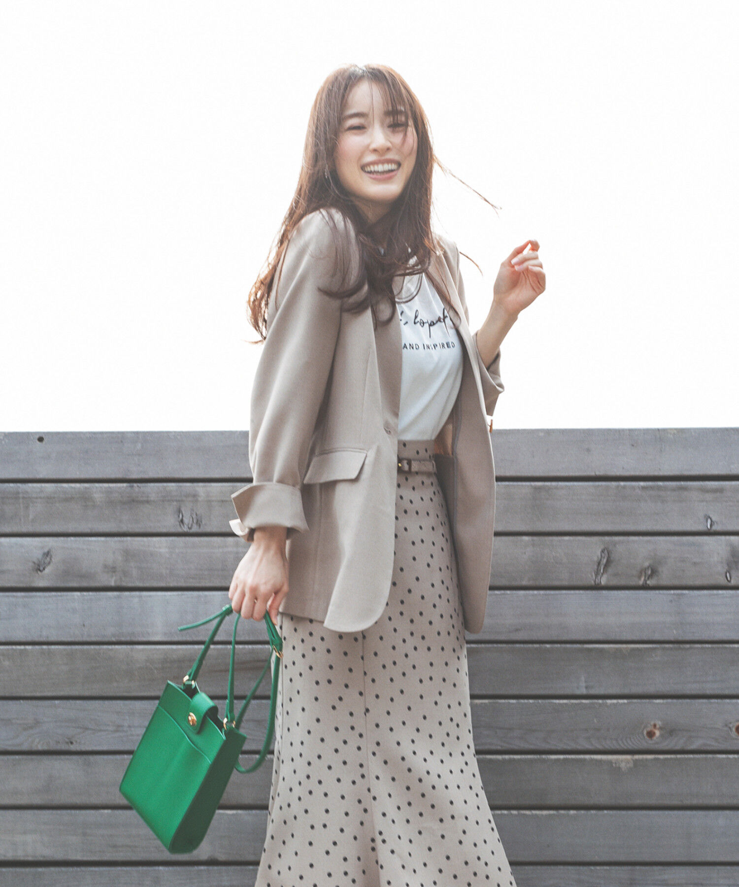 VIS「【洗える・接触冷感】美easyノーカラーVネックジャケット【セットアップ対応】」|ノーカラージャケット|