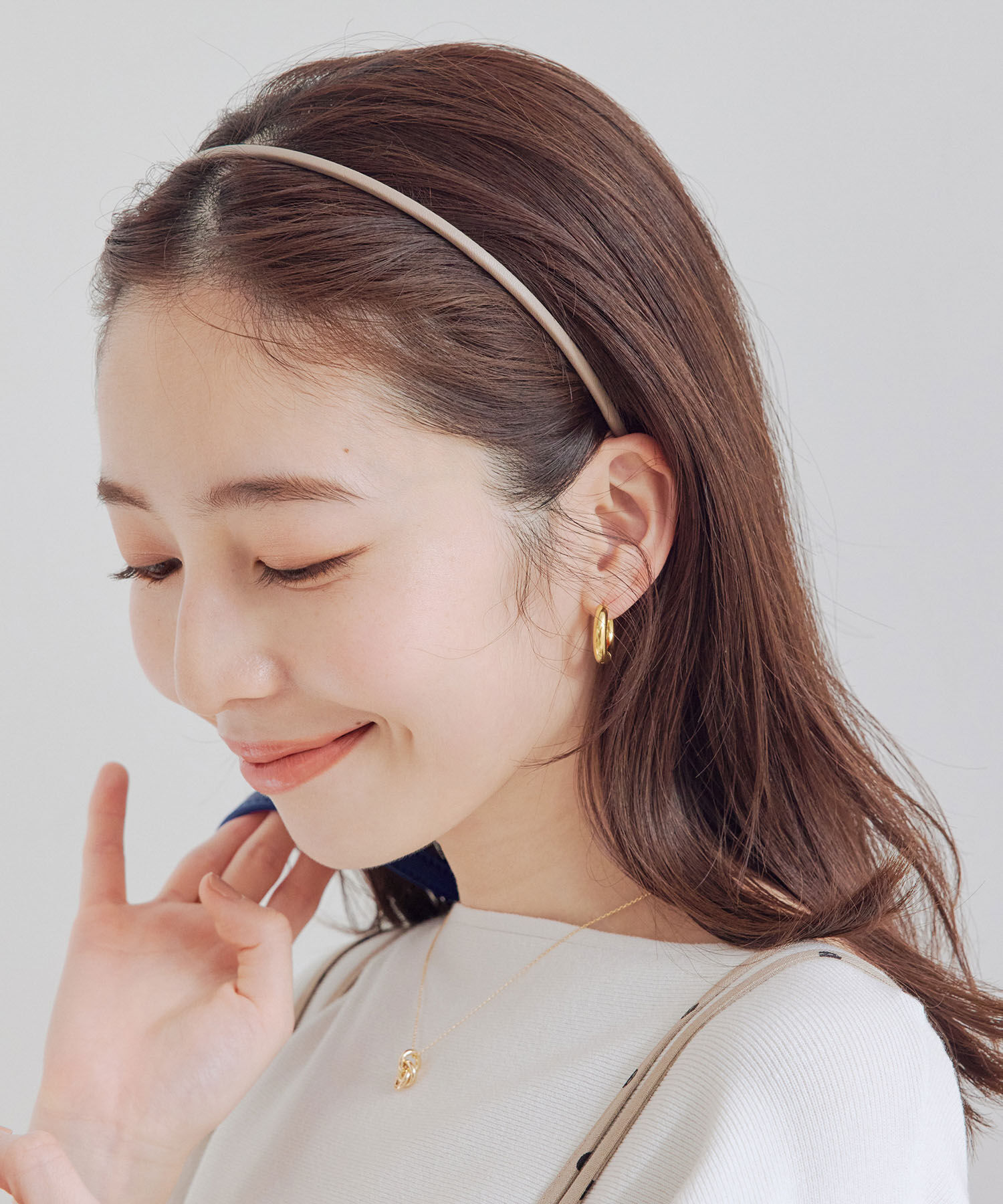 VIS「フェイクレザーナローカチューシャ」|カチューシャ|