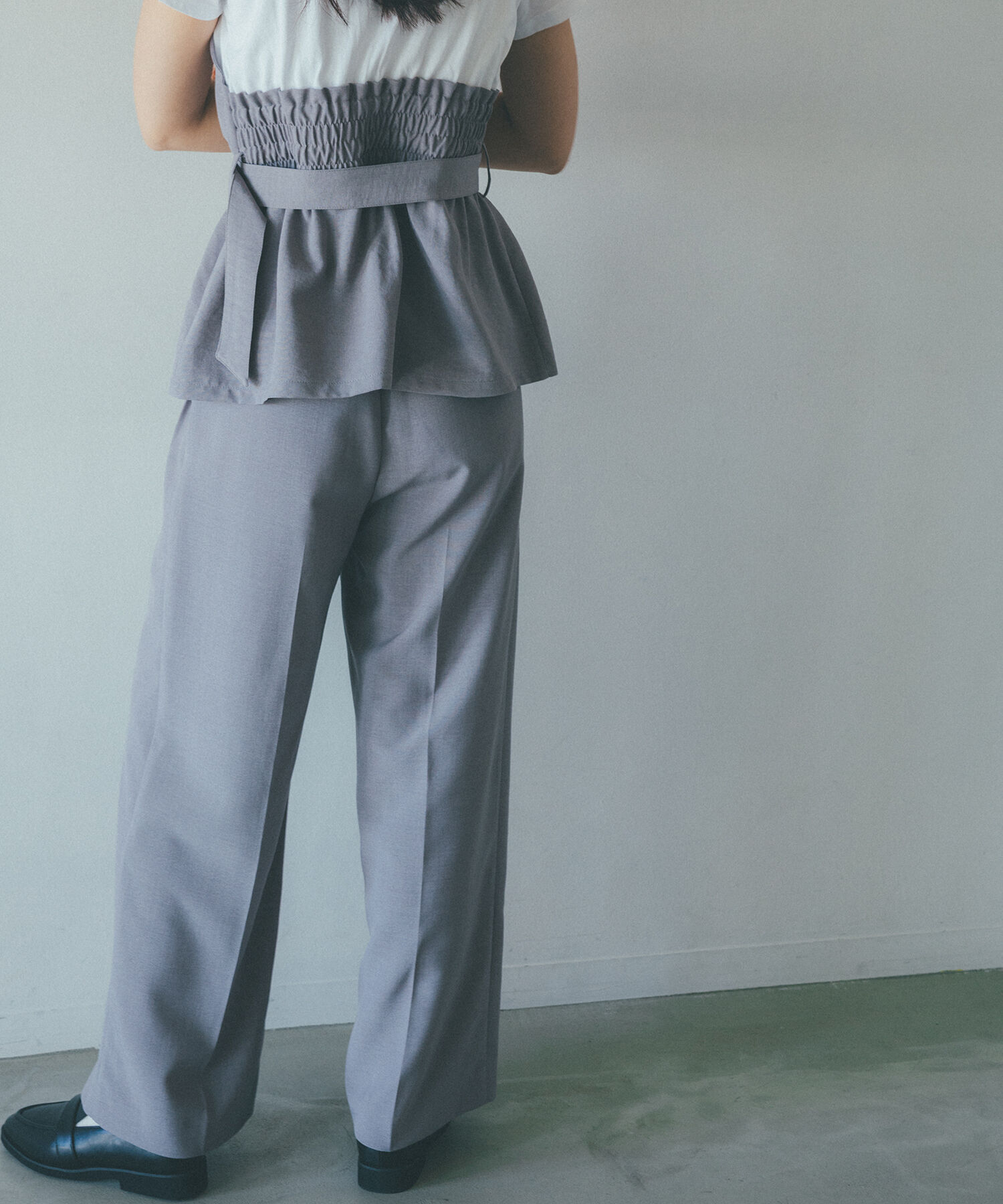 VIS「【接触冷感・洗える】美easyコルセットドッキングプルオーバー」|Tシャツ・カットソー|